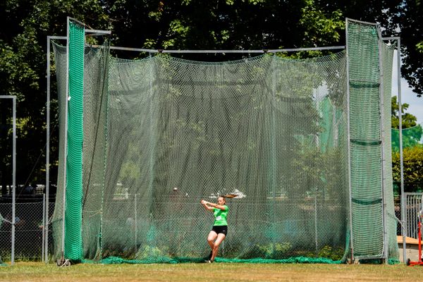 Johanne Plock-Girmann (SVG GW Bad Gandersheim) am 03.07.2022 waehrend den NLV+BLV Leichtathletik-Landesmeisterschaften im Jahnstadion in Goettingen (Tag 1)